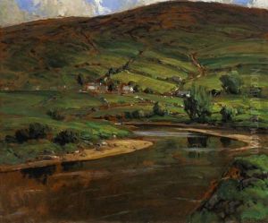 River In The Autumn Glens by James Humbert Craig