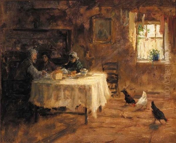 Cottage Interior With Chickens, Or A Kerry Cottage - view 1