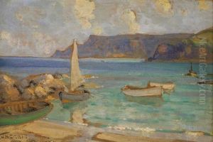 Sailboats At Cushendun, County Antrim