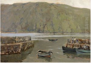 The Harbour, Leenane by James Humbert Craig