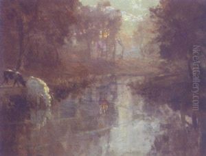The Lagan By Moonlight, Co. Down by James Humbert Craig