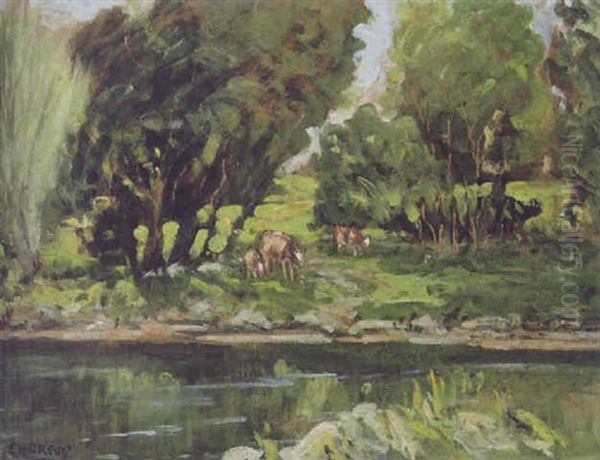 Cattle Near The Waters Edge - view 1