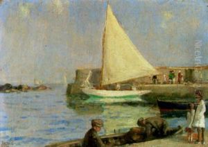 Donaghadee Harbour, Co. Down by James Humbert Craig