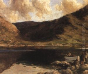 Figures By A Loch by James Humbert Craig