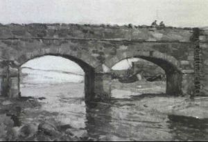 Anglers On A Bridge