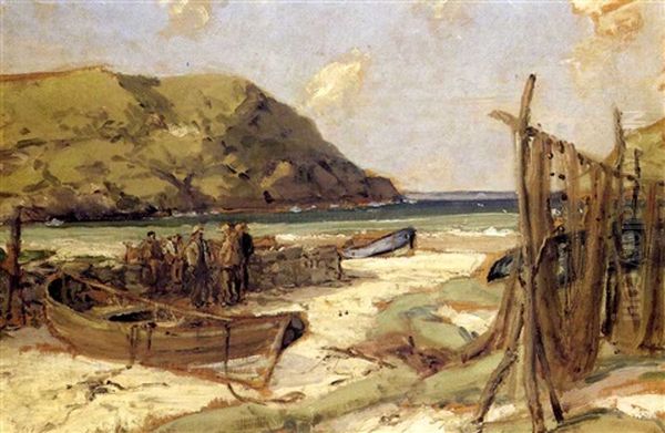 Figures By A Quay - view 1