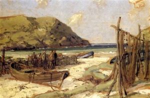 Figures By A Quay