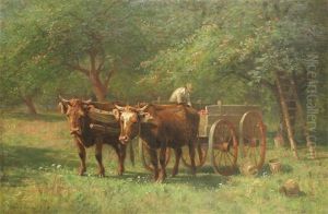 Cattle And Cart by Thomas Bigelow Craig