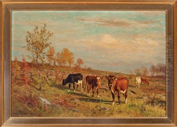 Return From Pasture, October Afternoon - view 1