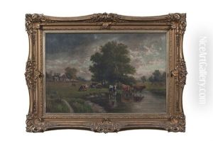 Country Landscape With Cows by Thomas Bigelow Craig