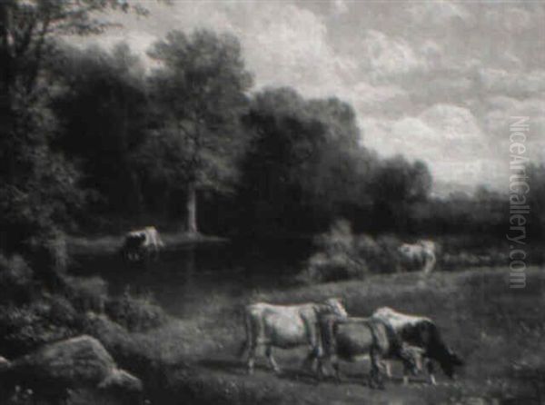 Cows In A Landscape - view 1