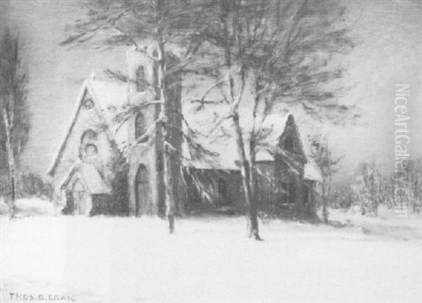Country Church In The Snow - view 1