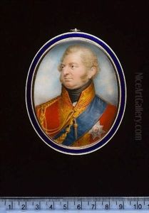 Frederick, Duke Of York And Albany, Wearing Field Marshal's Scarlet Uniform With Gold Lace And Aiguillette, Blue Sash And Breast Star Of The Order Of The Garter