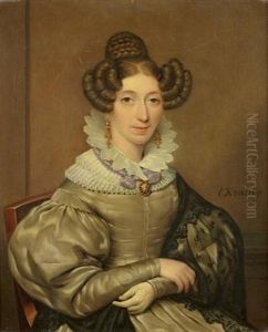 Portrait De Femme Assise Dans Un Fauteuil