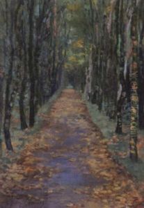Birkenalle Im Fruhling by Molly Cramer