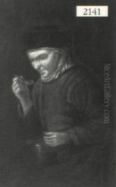 `den Danske Teniers' Or `old Woman With A Plum' - view 1