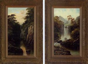 Figure By A Rocky Creek (+ Rushing Water; Pair) Figure By A Rocky Creek (+ Rushing Water; Pair)