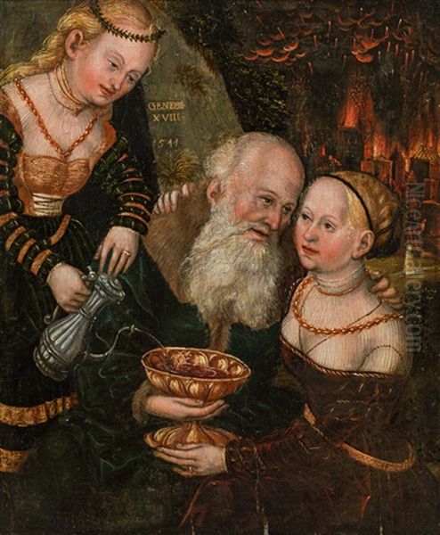 Lot And His Daughters - view 1