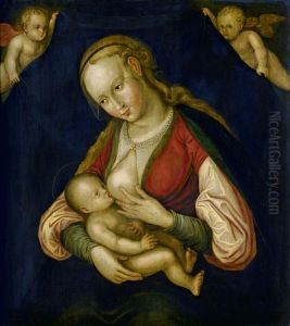 Die Madonna Mit Kind by Lucas Cranach the Elder