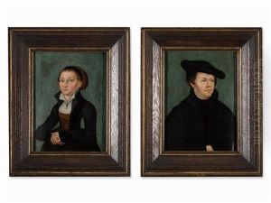 Portraits Luther & Katharina by Lucas Cranach the Elder