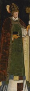 A Bishop Saint by Lucas Cranach the Elder
