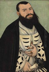 Portrait Of Dr. Johann Scheiring (1505-1555) by Lucas Cranach the Elder