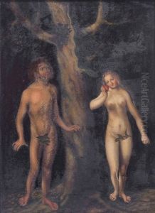 Adan Y Eva by Lucas Cranach the Elder