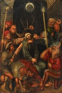 The Mocking Of Christ by Lucas Cranach the Elder