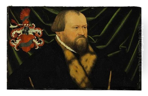 Portrait Of A Gentleman In A Black Coat - view 1