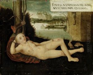 Diana Oder Die Ruhende Quellnymphe by Lucas Cranach the Elder