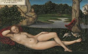 La Nymphe De La Source by Lucas Cranach the Elder