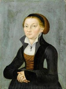 Bildnis Der Katharina Von Bora by Lucas Cranach the Elder