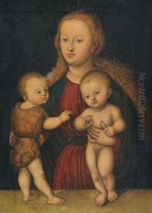 Madonna And Child With Saint John by Lucas Cranach the Elder