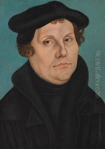Portrait Of Martin Luther, Head And Shoulders, Turned Towards The Viewer
