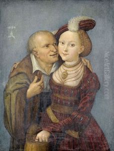 Das Ungleiche Liebespaar by Lucas Cranach the Elder