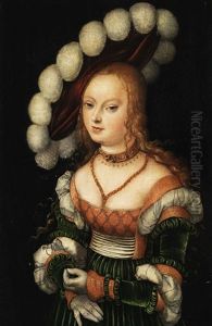 Dreiviertelbildnis Einer Jungen Frau by Lucas Cranach the Elder