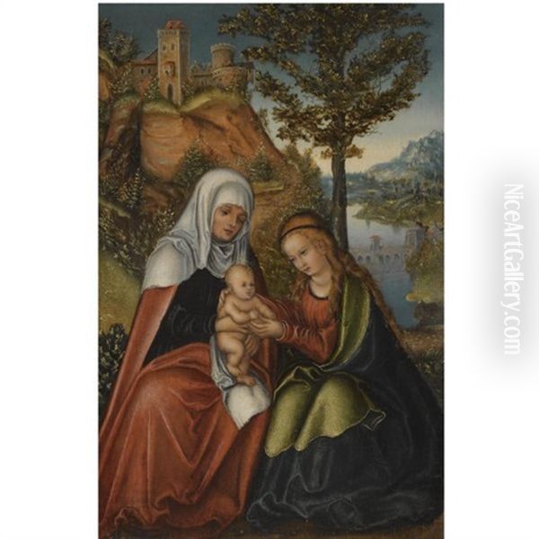 The Madonna And Child With Saint Anne In A Landscape - view 1