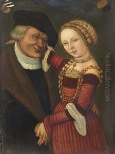 Das Ungleiche Paar by Lucas Cranach the Elder
