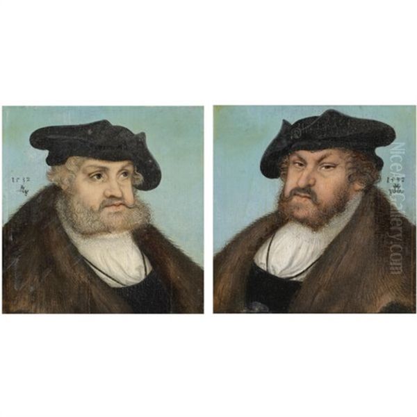 Portrait Of The Elector Frederick Iii The Wise Of Saxony (+ Portrait Of The Elector John The Steadfast Of Saxony; Pair) - view 1