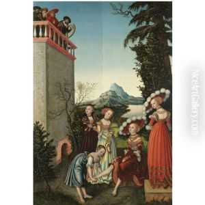 David And Bathsheba by Lucas Cranach the Elder