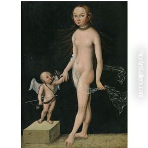 Venus And Cupid by Lucas Cranach the Elder