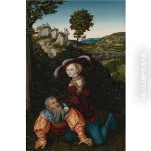 Phyllis And Aristotle by Lucas Cranach the Elder