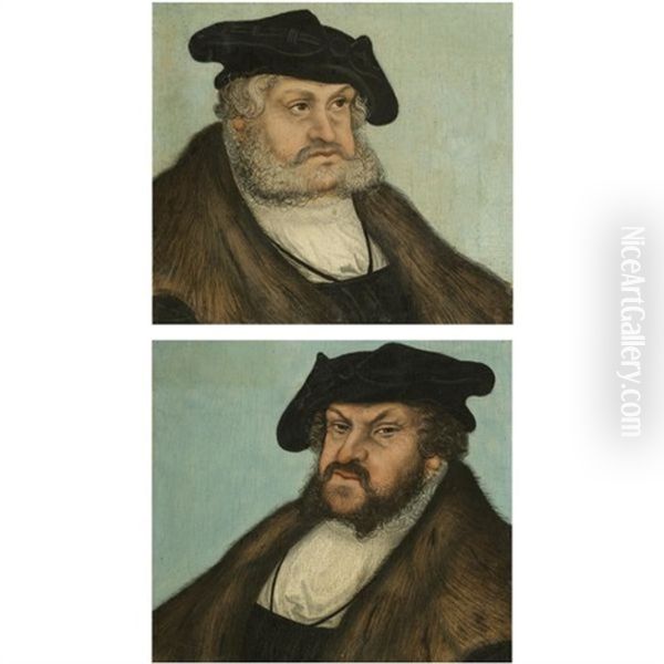 Portrait Of The Elector Frederick Iii The Wise Of Saxony (+ Portrait Of The Elector John The Steadfast Of Saxony; Pair) - view 1