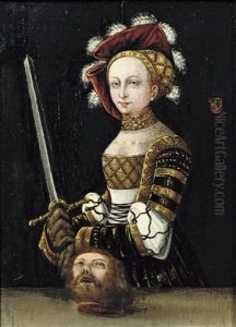 Judith With The Head Of Holofernes by Lucas Cranach the Elder