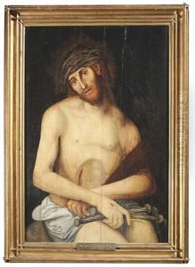 Der Schmerzensmann Mit Den Marterwerkzeugen by Lucas Cranach the Elder