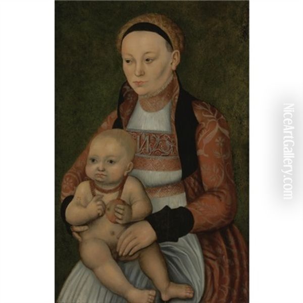 Portrait Of A Mother And Child - view 1