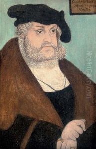 Portrait Of The Elector Frederick The Wise by Lucas Cranach the Elder