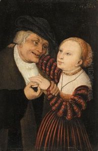The Ill-matched Lovers by Lucas Cranach the Elder