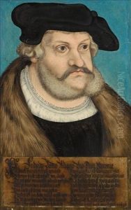 Portrait Of The Elector Frederick Iii The Wise Of Saxony (1463-1525) by Lucas Cranach the Elder