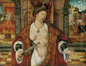 Lucretia, Sich Selbst Entleibend by Lucas Cranach the Elder